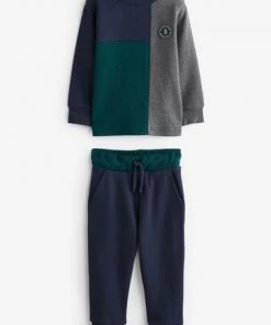 Baker By Ted Baker Block Colour LS Top & Jogger Set -Baker by Ted Baker shop unnamed file 153
