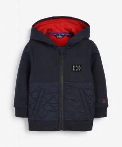 Baker By Ted Baker Navy Zip Through Hoodie -Baker by Ted Baker shop unnamed file 1535 scaled