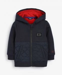 Baker By Ted Baker Navy Zip Through Hoodie -Baker by Ted Baker shop unnamed file 1538