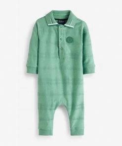 Baker By Ted Baker Green Textured Romper