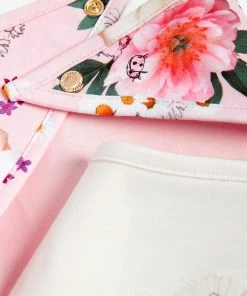 Baker By Ted Baker Pink Daisy Ribbed Bibs 2 Pack -Baker by Ted Baker shop unnamed file 1577 scaled