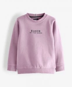 Baker By Ted Baker Sweatshirt Lilac Purple -Baker by Ted Baker shop unnamed file 1601