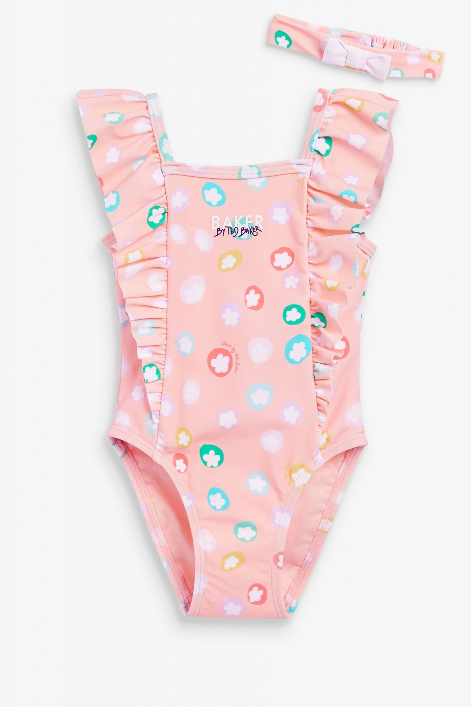 Baker By Ted Baker Pink Spot Swimsuit 1 Baker By Ted Baker Pink Spot Swimsuit