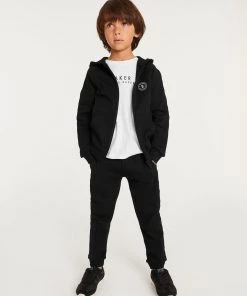 Baker By Ted Baker Black Embossed Joggers