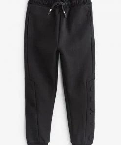 Baker By Ted Baker Black Embossed Joggers -Baker by Ted Baker shop unnamed file 1616