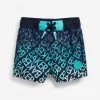 Baker By Ted Baker Navy Blue Ombre Printed Swim Shorts