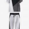 Baker By Ted Baker Grey Colourblock T-Shirt And Joggers Set