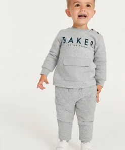 Baker By Ted Baker Grey Quilted Set