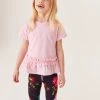Baker By Ted Baker Pink T-Shirt And Floral Legging Set