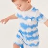 Baker By Ted Baker Blue Tie-Dye T-Shirt And Shorts Set