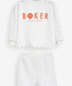 Baker By Ted Baker White Sweatshirt And Shorts Set -Baker by Ted Baker shop unnamed file 228 scaled