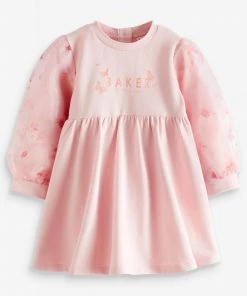 Baker By Ted Baker Pink YG2 Organza Slv Dress