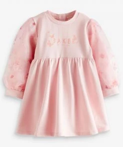 Baker By Ted Baker Pink YG2 Organza Slv Dress -Baker by Ted Baker shop unnamed file 268