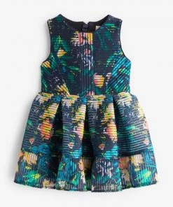 Baker By Ted Baker Navy Scuba Mesh Dress -Baker by Ted Baker shop unnamed file 298