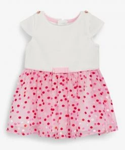 Baker By Ted Baker Spot Flock Dress -Baker by Ted Baker shop unnamed file 311