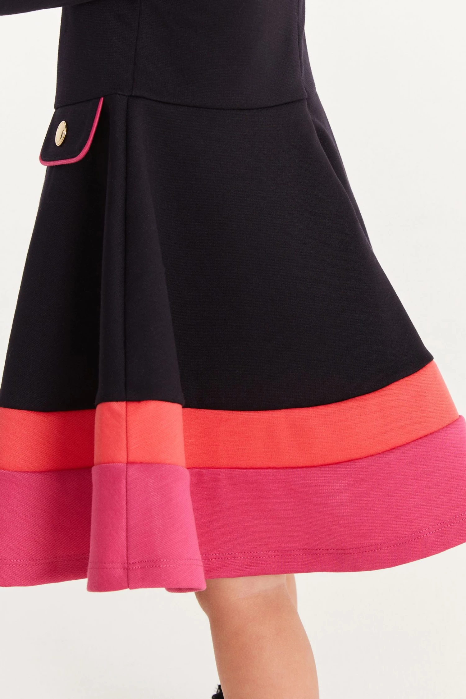 Baker By Ted Baker Navy And Pink Colourblock Dress 5 Baker By Ted Baker Navy And Pink Colourblock Dress - Image 5