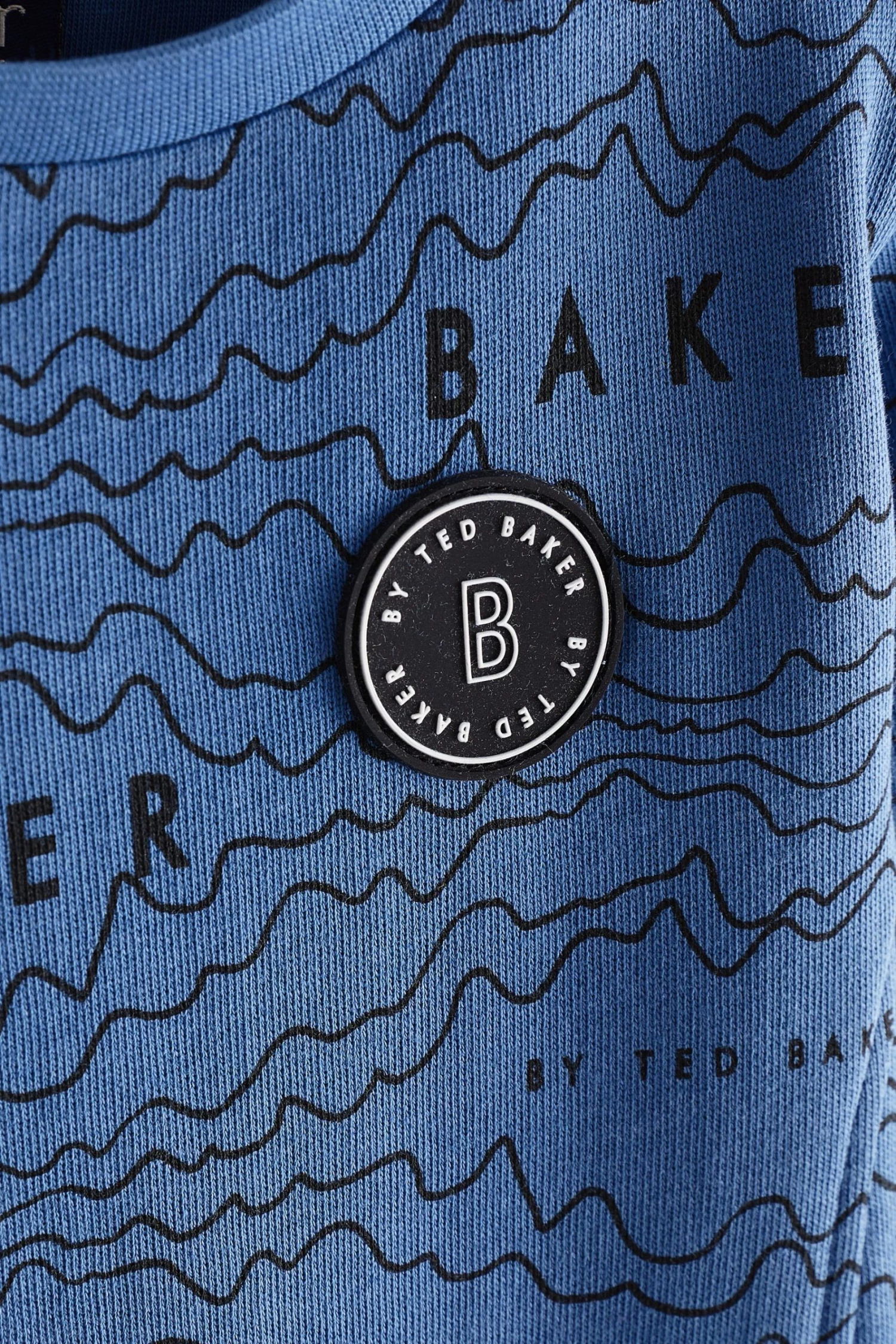 Baker By Ted Baker Blue Printed Sweatshirt And Shorts Set 7 Baker By Ted Baker Blue Printed Sweatshirt And Shorts Set - Image 7