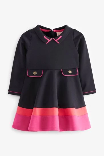 Baker By Ted Baker Navy And Pink Colourblock Dress 11 Baker By Ted Baker Navy And Pink Colourblock Dress - Image 11