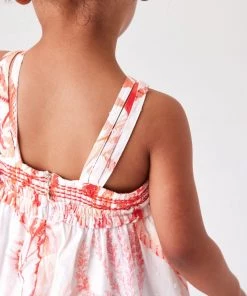 Baker By Ted Baker Printed Coral Pink Dress -Baker by Ted Baker shop unnamed file 336 scaled