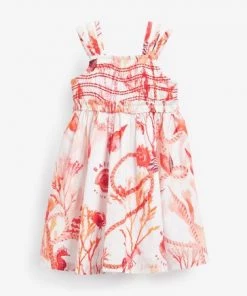 Baker By Ted Baker Printed Coral Pink Dress -Baker by Ted Baker shop unnamed file 340
