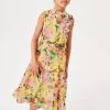 Baker By Ted Baker Yellow Midi Dress