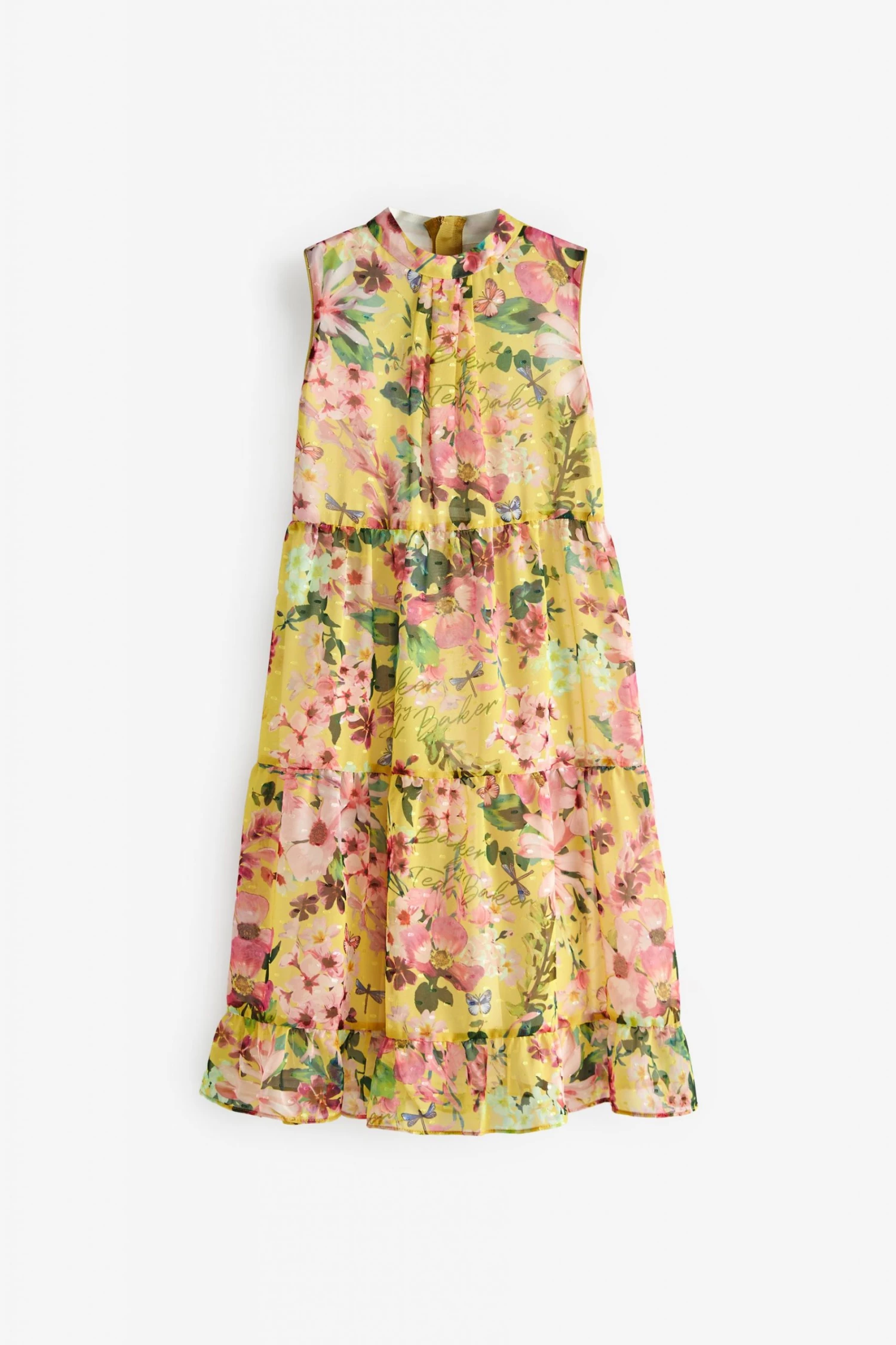 Baker By Ted Baker Yellow Midi Dress 7 Baker By Ted Baker Yellow Midi Dress - Image 7