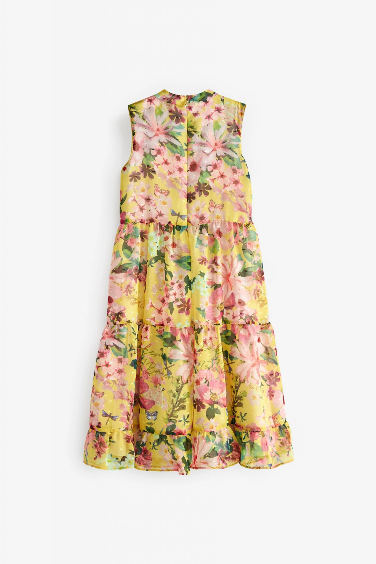 Baker By Ted Baker Yellow Midi Dress 8 Baker By Ted Baker Yellow Midi Dress - Image 8