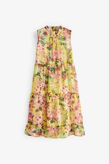 Baker By Ted Baker Yellow Midi Dress 9 Baker By Ted Baker Yellow Midi Dress - Image 9