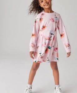 Baker By Ted Baker Pink Sweatshirt Dress -Baker by Ted Baker shop unnamed file 385