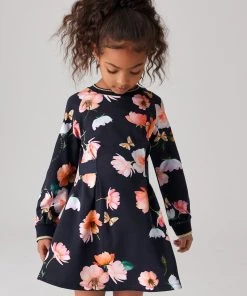 Baker By Ted Baker Floral Navy Sweat Dress