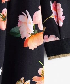 Baker By Ted Baker Floral Navy Sweat Dress -Baker by Ted Baker shop unnamed file 391 scaled