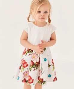 Baker By Ted Baker White Floral Dress