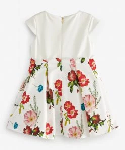 Baker By Ted Baker White Floral Dress -Baker by Ted Baker shop unnamed file 398 scaled