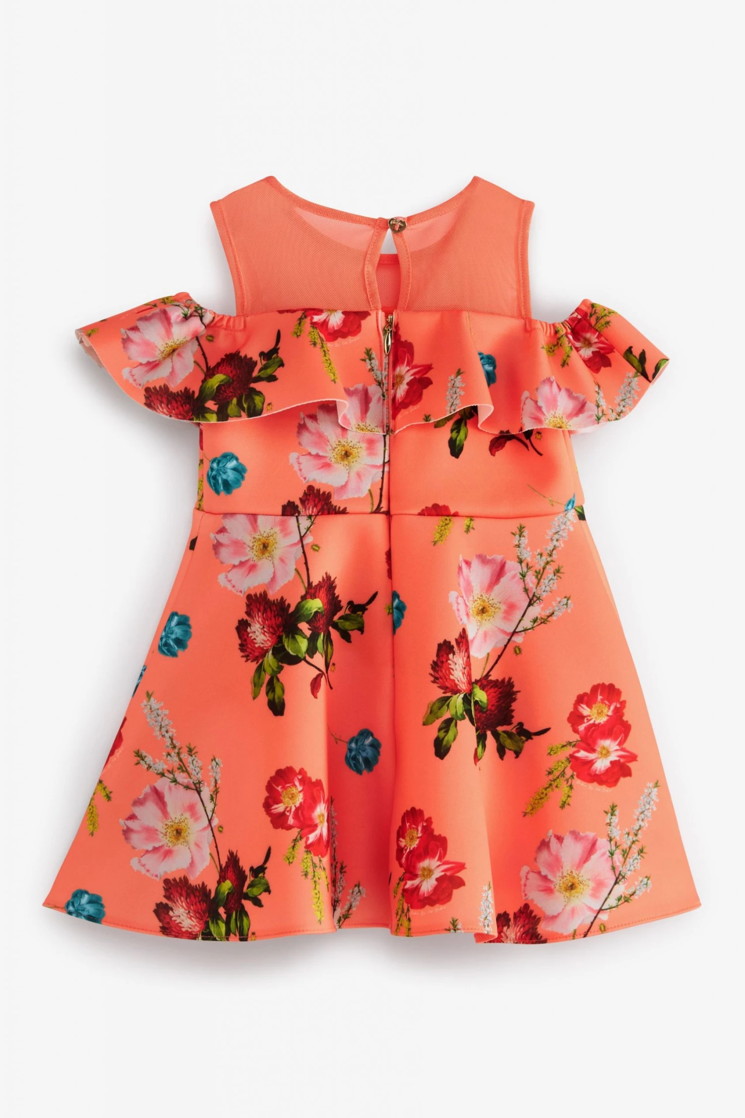 Baker By Ted Baker Orange Floral Dress 5 Baker By Ted Baker Orange Floral Dress - Image 5