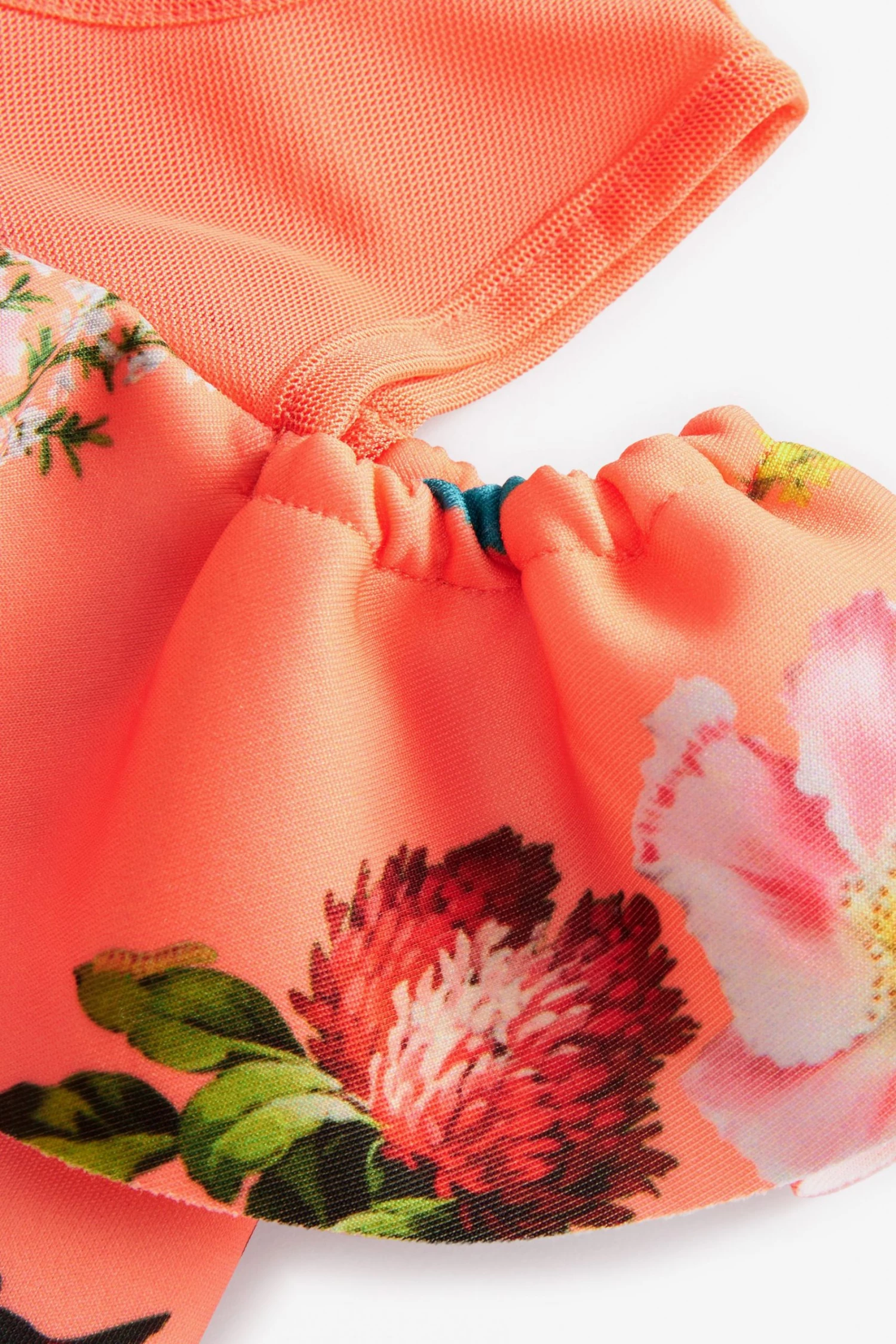 Baker By Ted Baker Orange Floral Dress 6 Baker By Ted Baker Orange Floral Dress - Image 6