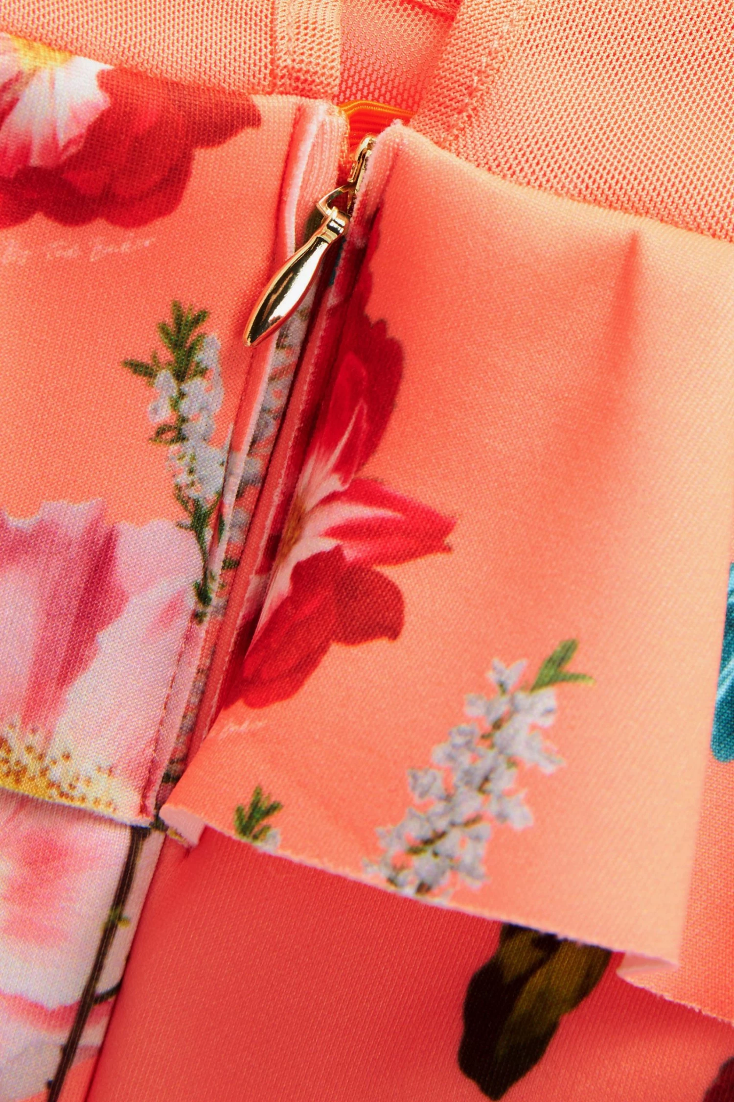 Baker By Ted Baker Orange Floral Dress 8 Baker By Ted Baker Orange Floral Dress - Image 8