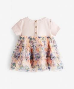 Baker By Ted Baker Pink Mesh Tier Dress -Baker by Ted Baker shop unnamed file 427 scaled