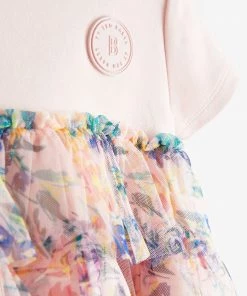 Baker By Ted Baker Pink Mesh Tier Dress -Baker by Ted Baker shop unnamed file 428 scaled