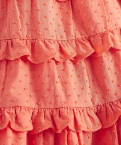Baker By Ted Baker Baby Girls Coral Pink Tiered Dress And Hat Set -Baker by Ted Baker shop unnamed file 442 scaled