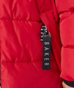 Baker By Ted Baker Red Padded Coat -Baker by Ted Baker shop unnamed file 458 scaled