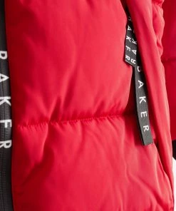 Baker By Ted Baker Red Padded Coat -Baker by Ted Baker shop unnamed file 461 scaled