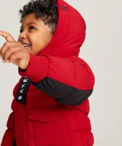 Baker By Ted Baker Shower Resistant Red Padded Coat -Baker by Ted Baker shop unnamed file 477 scaled