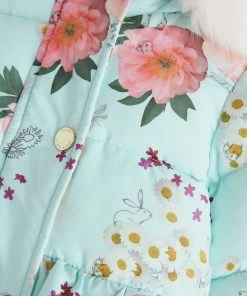 Baker By Ted Baker Mint Green Floral Coat -Baker by Ted Baker shop unnamed file 488 scaled
