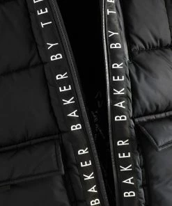 Baker By Ted Baker Shower Resistant Black Padded Coat -Baker by Ted Baker shop unnamed file 504 scaled