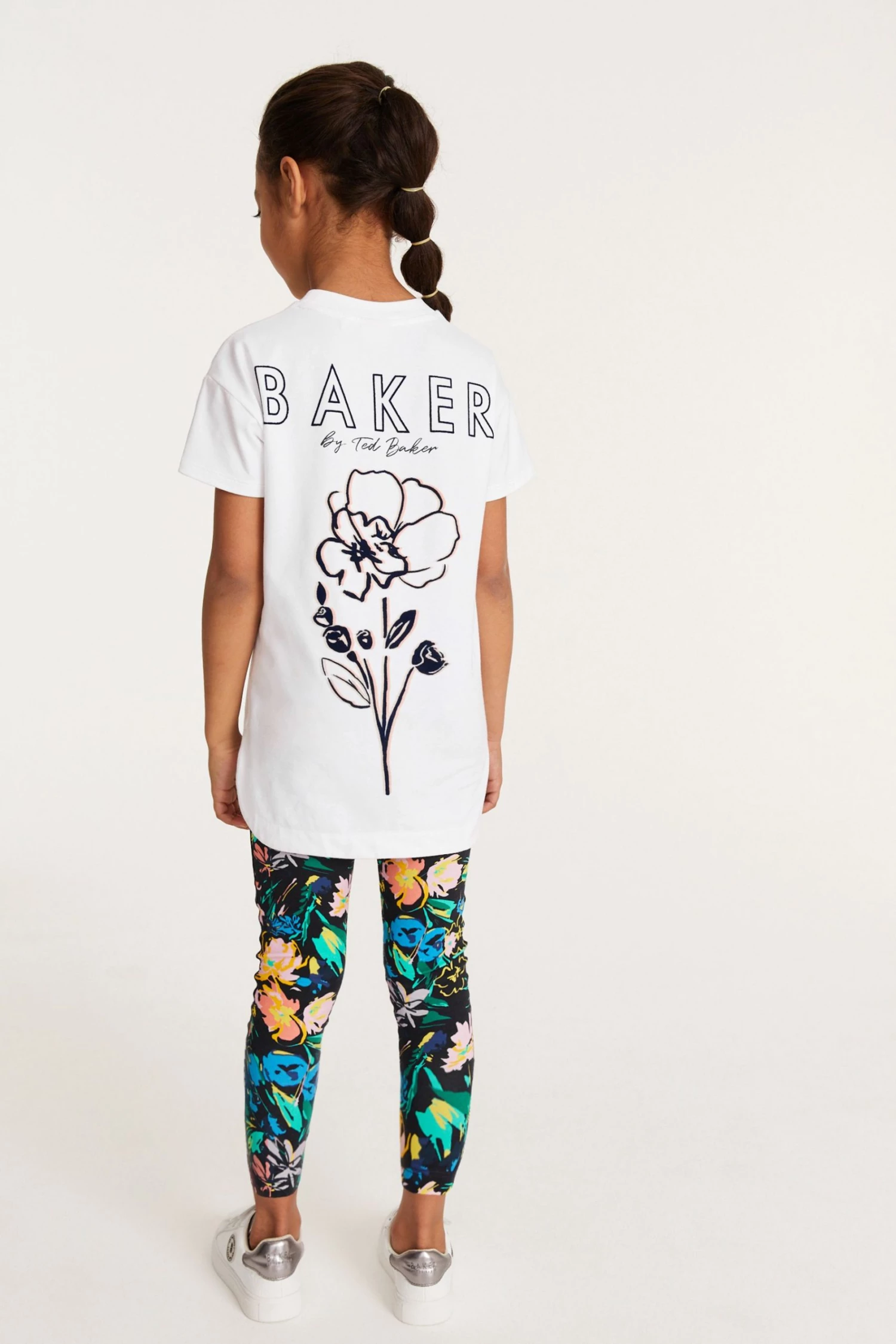 Baker By Ted Baker White Jersey T-Shirt And Leggings Set 5 Baker By Ted Baker White Jersey T-Shirt And Leggings Set - Image 5