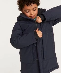 Baker By Ted Baker Shower Reistant Navy Parka Coat