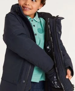 Baker By Ted Baker Shower Reistant Navy Parka Coat -Baker by Ted Baker shop unnamed file 522 scaled