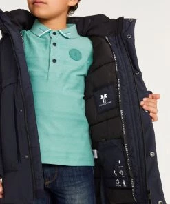 Baker By Ted Baker Shower Reistant Navy Parka Coat -Baker by Ted Baker shop unnamed file 523 scaled