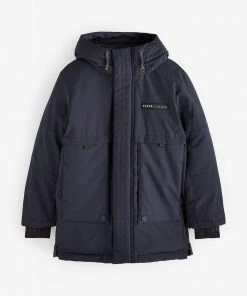 Baker By Ted Baker Shower Reistant Navy Parka Coat -Baker by Ted Baker shop unnamed file 525 scaled