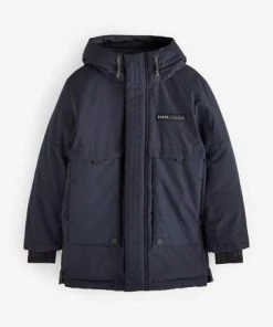 Baker By Ted Baker Shower Reistant Navy Parka Coat -Baker by Ted Baker shop unnamed file 527